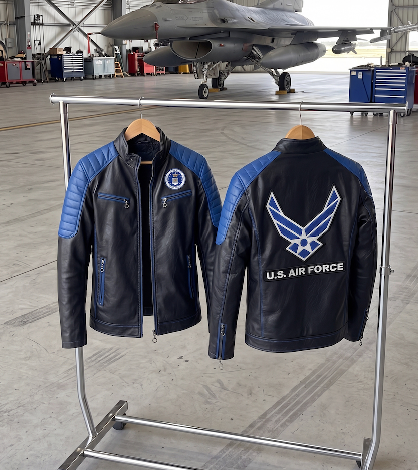 Handmade Military Leather Jackets- Men