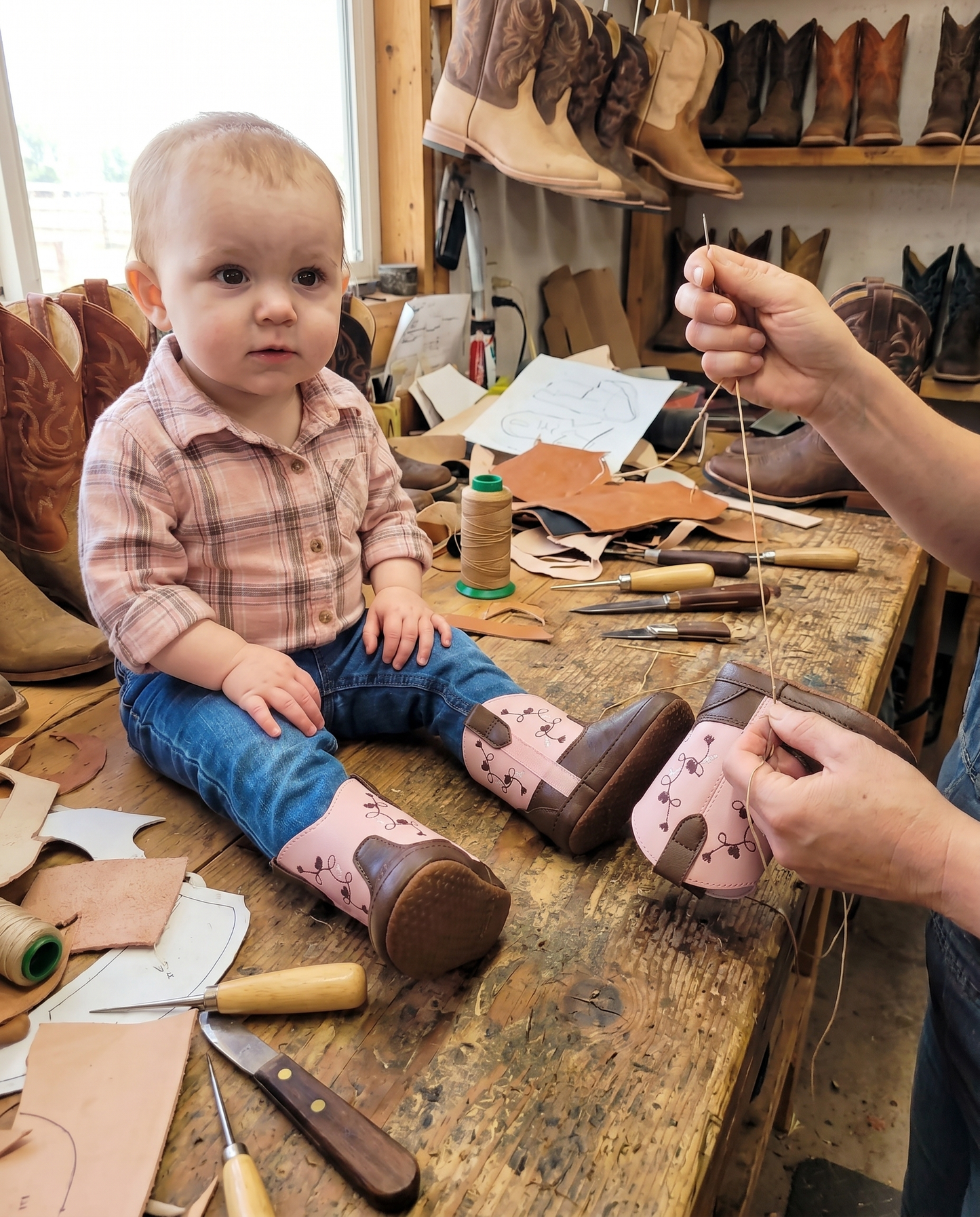 Handmade Baby Cowboy Boots Country Style for Little Cowboys & Cowgirls