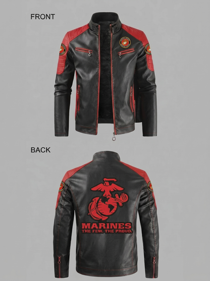 Handmade Military Leather Jackets- Men