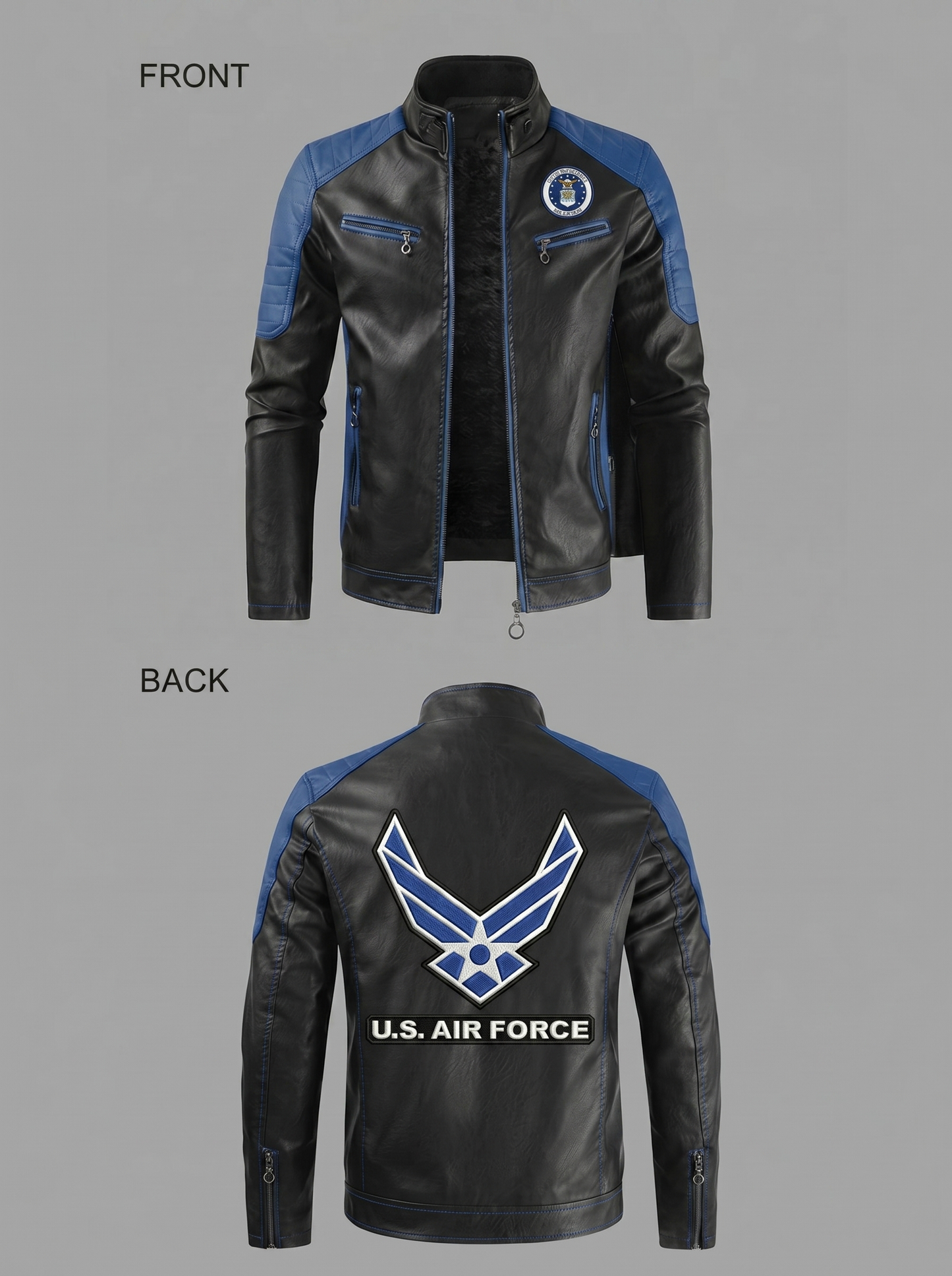 Handmade Military Leather Jackets- Men